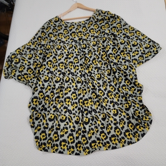Umgee Leopard Print Kimono Cardigan Size XL - Picture 2 of 12